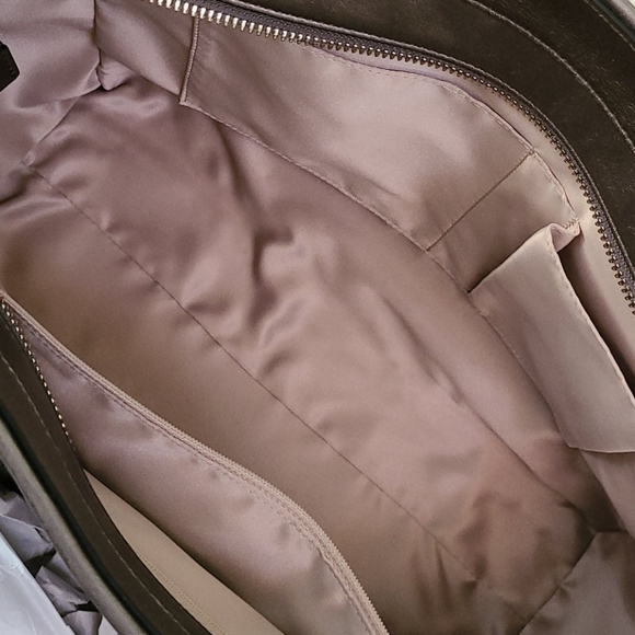 Coach Carryall Satchel Handbag Gunmetal - Picture 2 of 8